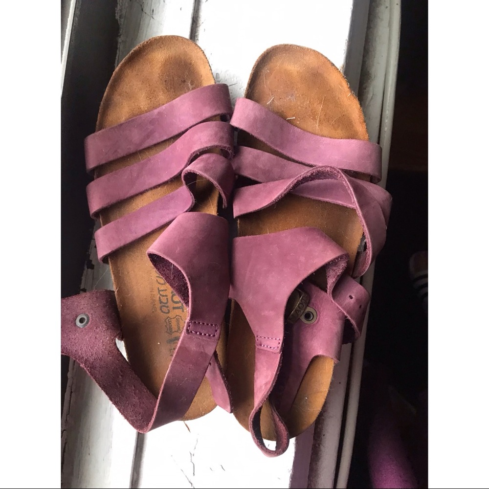 Purple Naot sandals